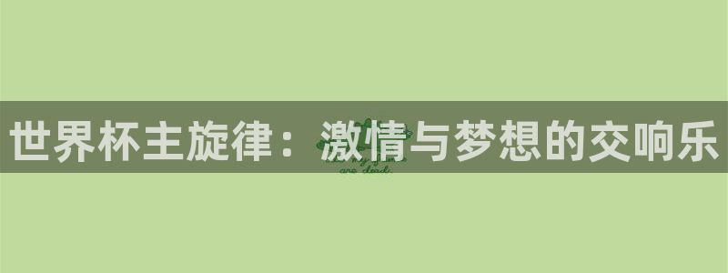 世界杯预选赛赛程表：世界杯主旋律：激情与梦想的交响乐